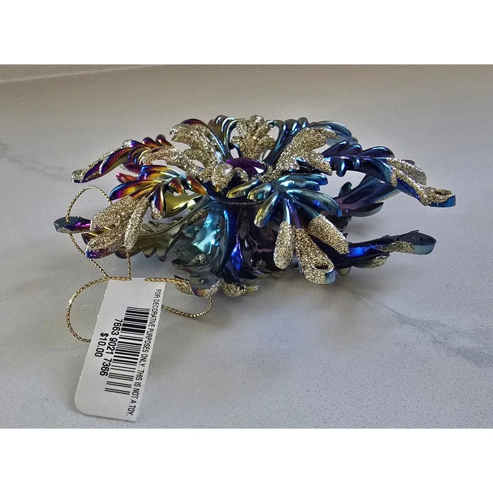 Macys Holiday Lane Iridescent Bethlehem Star Snowflake Ornament TN22000454 NEW